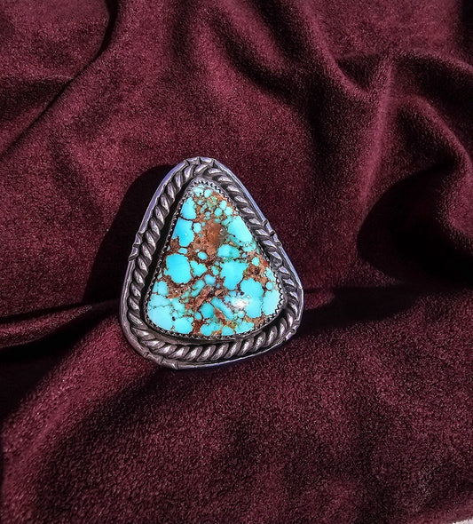 Triangle Turquoise Ring, Size 8.5