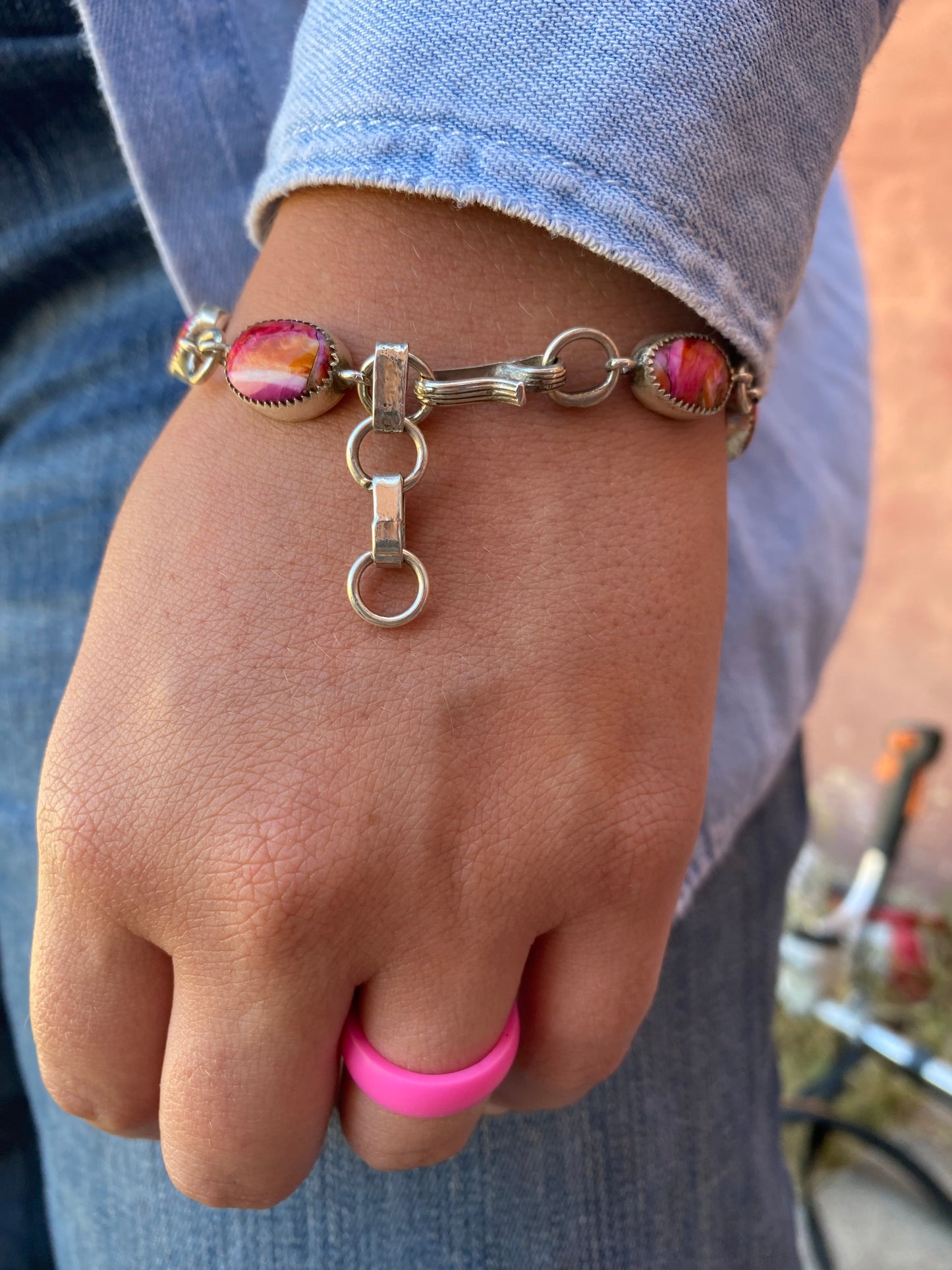 Pink Starburst Bracelet